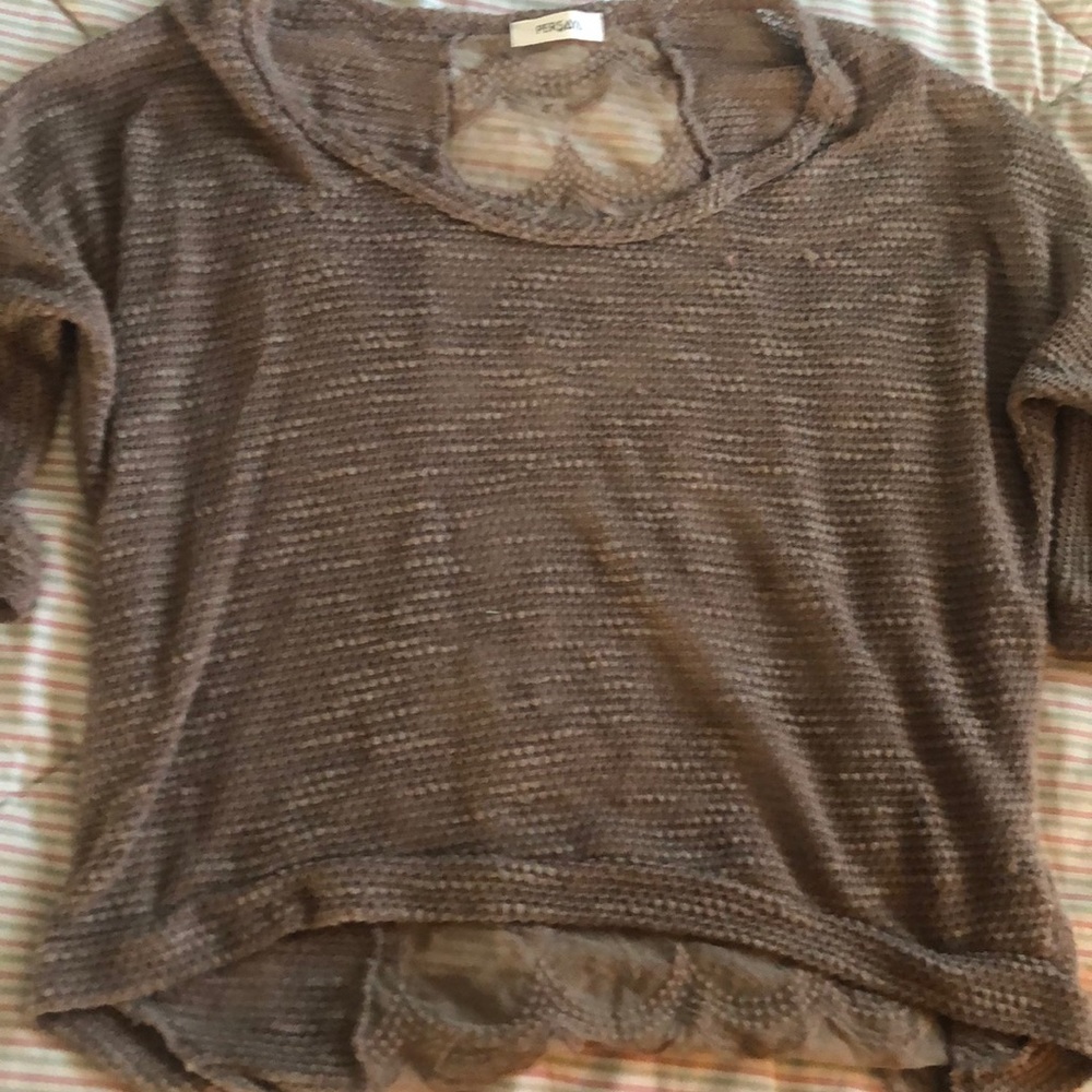 Really cool little laceback  sweater